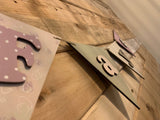 Handmade Wooden Bunting - Pinks 9863