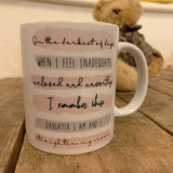 Highlights Mug - Whose Daughter I Am Pink/Grey 10810