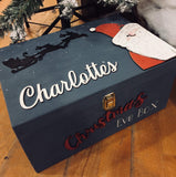 Personalised Christmas Eve Box Blue - Santa 8357