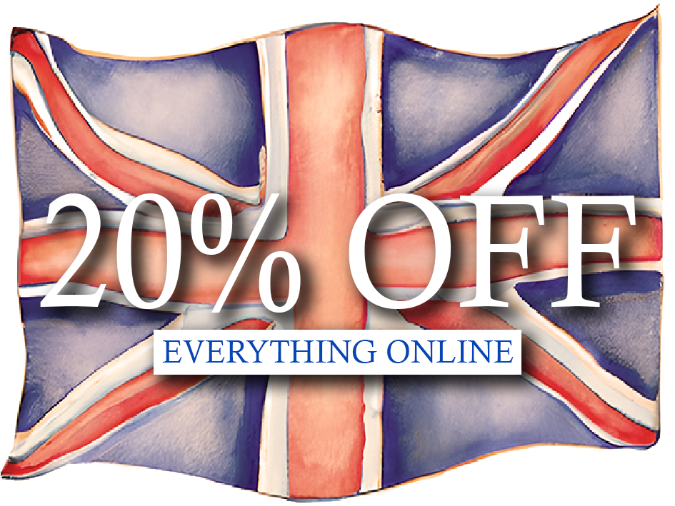 20% OFF ONLINE!