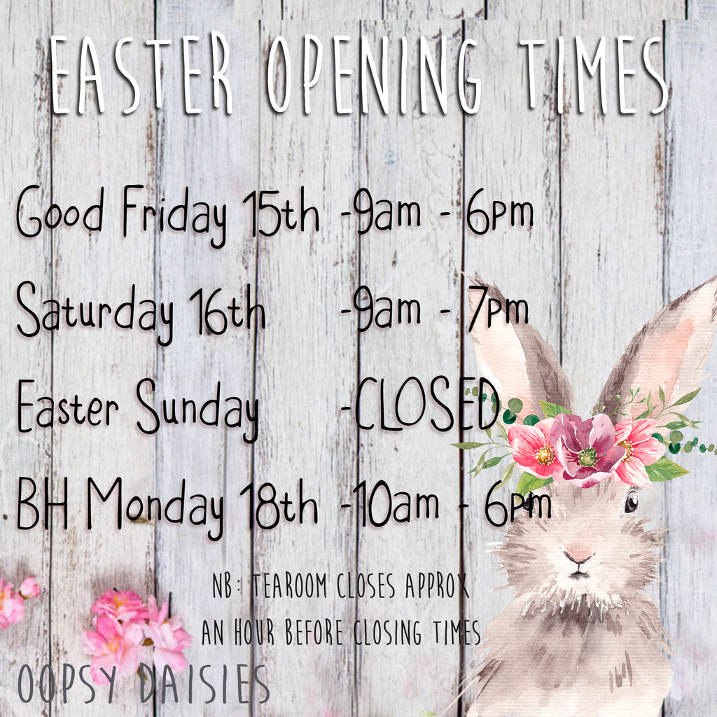 Easter Opening Times