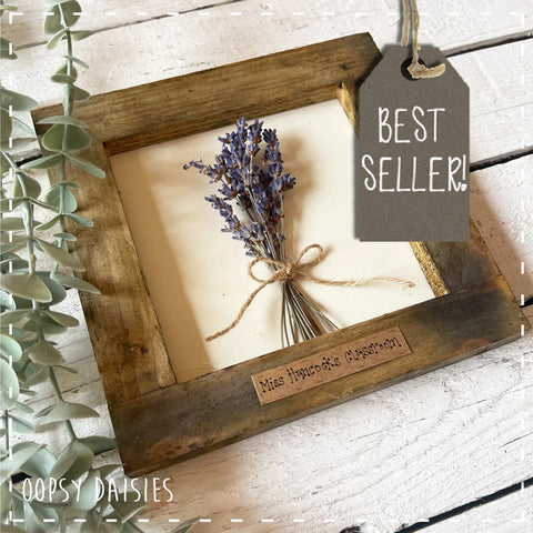 Sign Sm with Lavender Posy - Personalised 13865