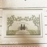 Personalised Arch Trees & Bench in Frame 14261