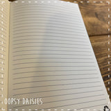 A5 Personalised Recycled Leather Notebook - Genius 14264