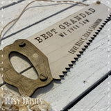 Wooden Personalised Saw Plaque 14267