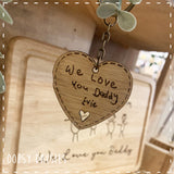 Heart Keyring with Personalised Child's Writing 14280