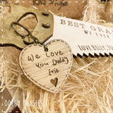 Heart Keyring with Personalised Child's Writing 14280
