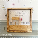 Daisy Village - In Rustic Large Frame 14308