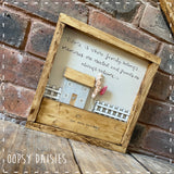 Daisy Village - In Rustic Large Frame 14308