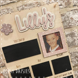 First Day Of…Personalised Photo Sign - Pink 14330