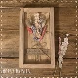 Personalised Wooden Box Frame with Flowers 14459