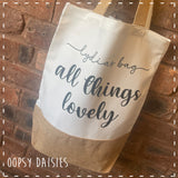 Canvas Tote Bag - All Things Lovely 14460