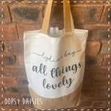 Canvas Tote Bag - All Things Lovely 14460