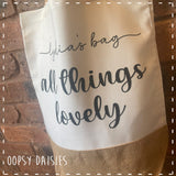 Canvas Tote Bag - All Things Lovely 14460