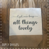 Canvas Tote Bag - All Things Lovely 14460