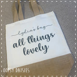 Canvas Tote Bag - All Things Lovely 14460