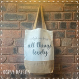 Canvas Tote Bag - All Things Lovely 14460