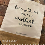 Canvas Tote Bag - Overthink Things 14462