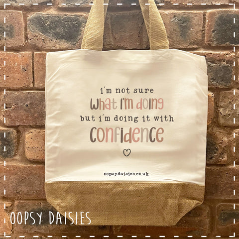Canvas Tote Bag - Doing it with Confidence 14467