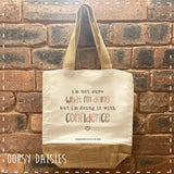 Canvas Tote Bag - Doing it with Confidence 14467