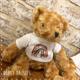 Personalised Teddy 20cm Rainbow 14468