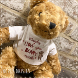 Personalised Teddy 20cm Love You Beary Much 14469