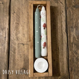 Hand Painted Toadstool Candle Gift Set 14475