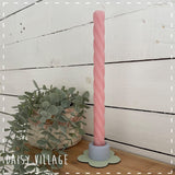 Hand Painted Flower Candle Stick Holder 14476