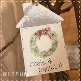 Christmas Wreath House Plaque 14497