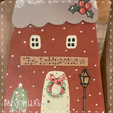 Personalised Christmas House Plaque 14498