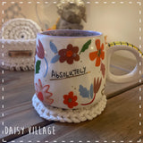 Crochet Round Coasters in Crochet Basket Gift Set 14500