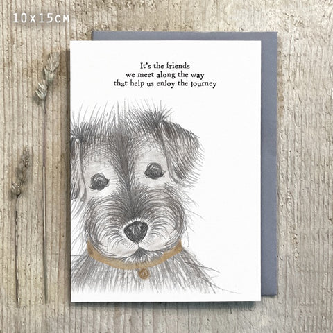 Greetings Card Dog - Friends we Meet 14286
