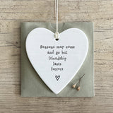 Porcelain Round Heart - Seasons Come and Go 14295