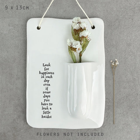 Wall Vase - Look for Happiness 14297