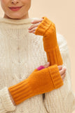 Powder Wrist Warmers - Cassia in Tangerine 14426