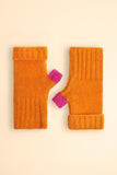 Powder Wrist Warmers - Cassia in Tangerine 14426