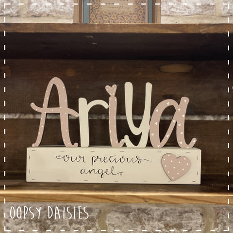 Personalised Name on Block 8590