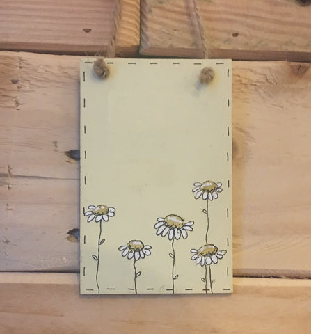 Bees & Daisies Mini Plaque - Daisies 8619