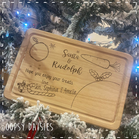 Personalised Santa & Rudolph Board 9531