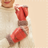 Powder Mittens - Anna in Coral 14432