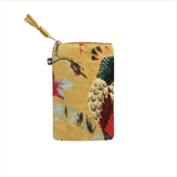 Eden Velvet Eyeglass Case in Mustard Botanical 14333