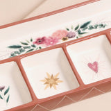 Floral Heart Ceramic Trinket Tray 14399