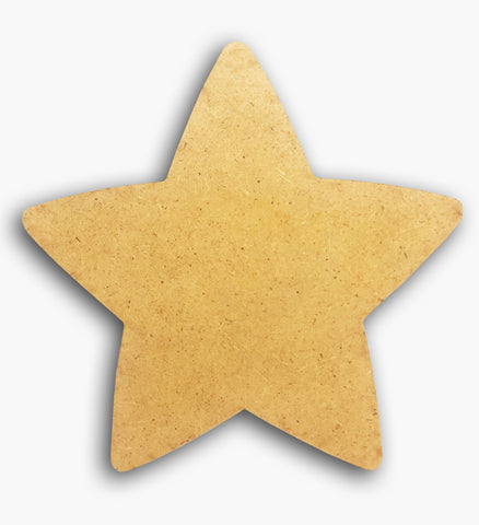 Star Plaque Wooden Blank 6" 8584