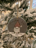 Gnome Porcelain Bauble - Personalised 10784