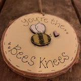 Handmade Wooden Log Slice - Bees Knees 10832