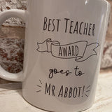 Simply Words Mug - Best Teacher Award 11447