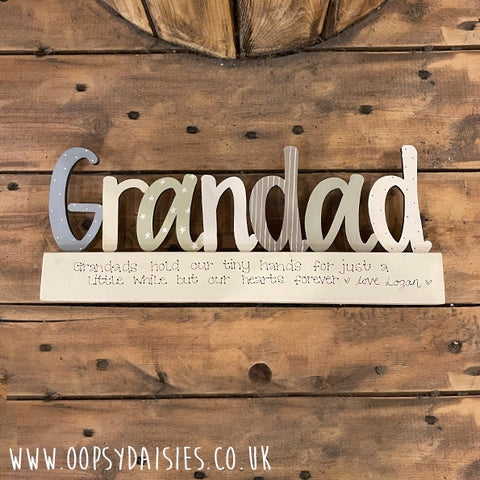 Personalised Grandad on Block 13840