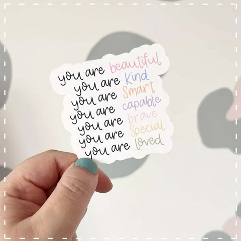 Vinyl Sticker - You are….Loved 13980