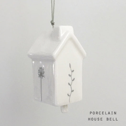 Porcelain Hanging Bell - House 12992