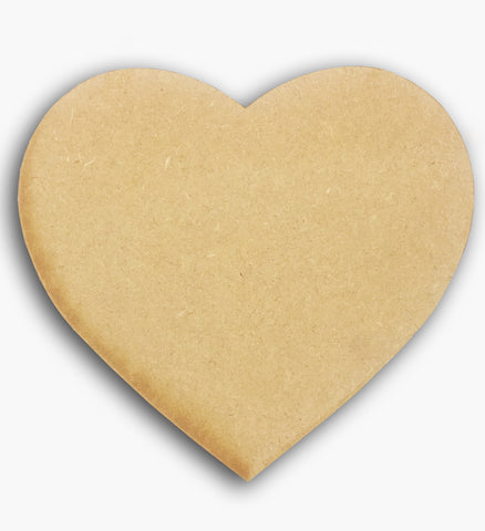Heart Plaque Wooden Blank 8" 8582